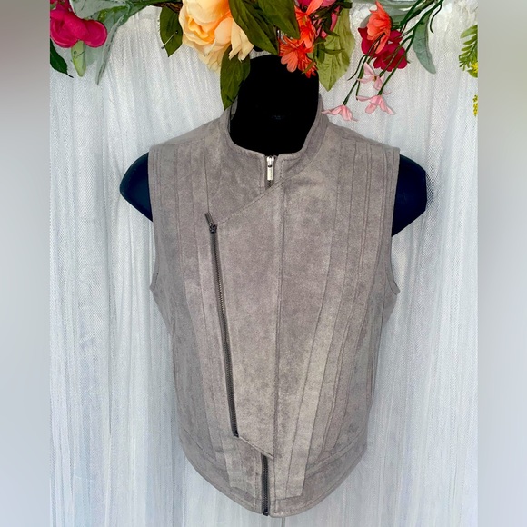 BCBG Suede Vest - Picture 1 of 5